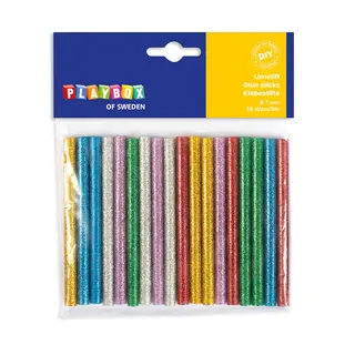 Produktfoto för PLAYBOX Limstänger 7 mm glitter 18/FP