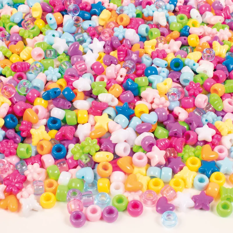 Alternativ bild 0 för Playbox Plastpärlor i hink 1200 st