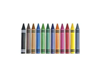 Produktfoto för PLAYBOX Vaxkrita Jumbo 12 färger