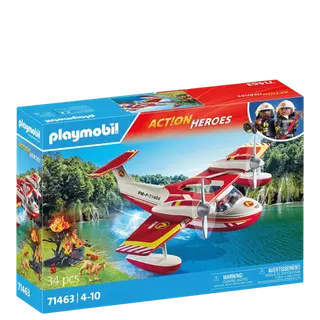 Produktfoto för Playmobil Action - Firefighting Sea plane with extinguishing function