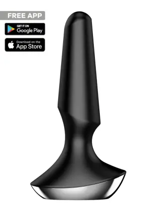 Produktfoto för Plug-ilicious 2 Black Bluetooth & App Analplugg med vibrator