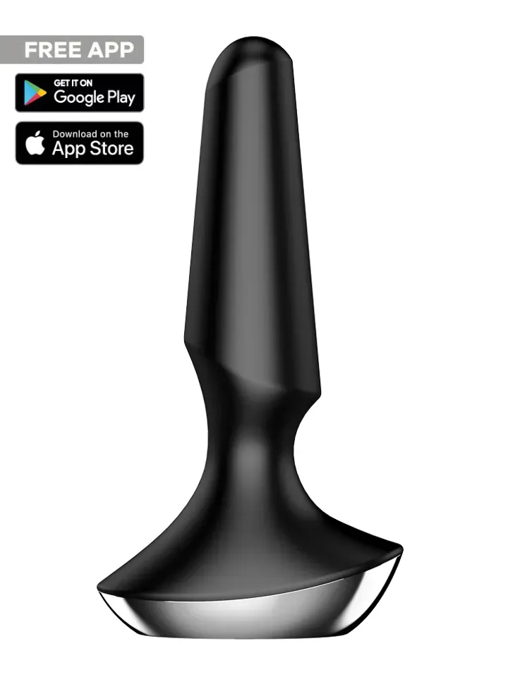 Bild 1 för Plug-ilicious 2 Black Bluetooth & App Analplugg med vibrator