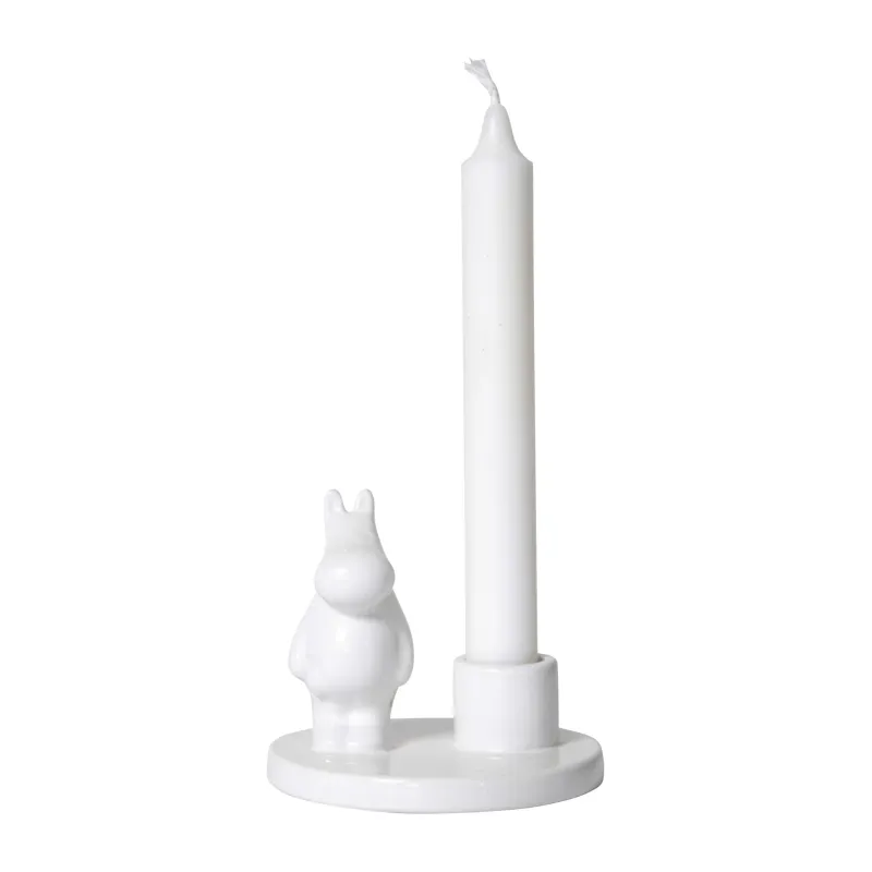 Alternativ bild 0 för Pluto Design - Mumin Ljusstake 8,8,x10 cm Vit