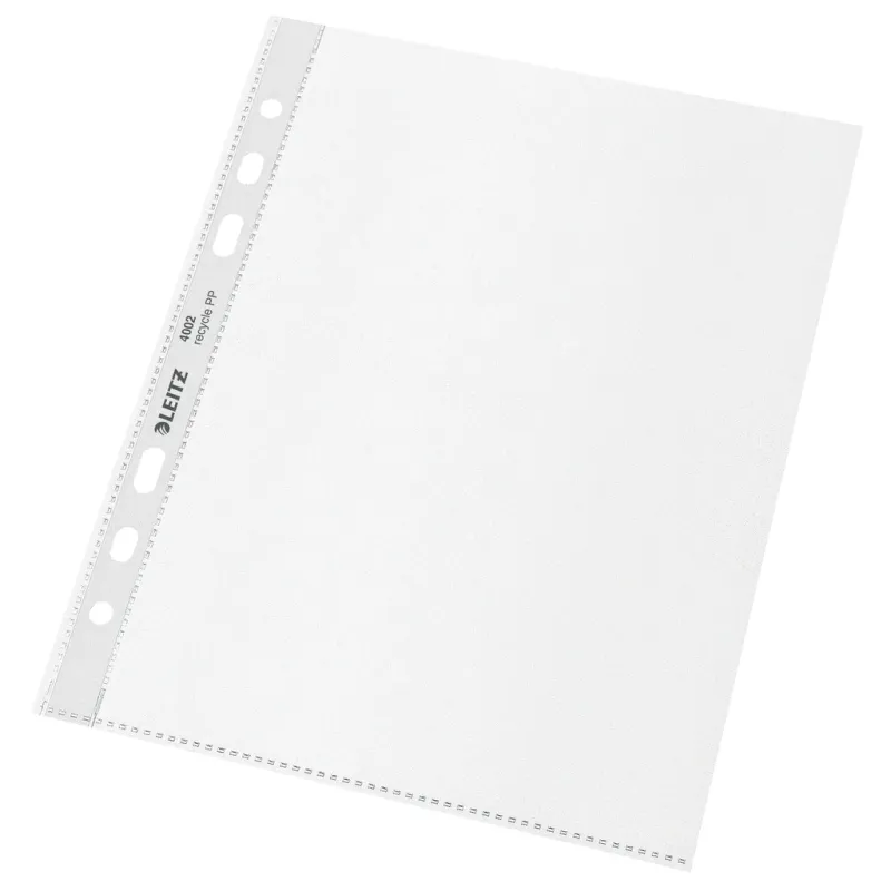 Alternativ bild 0 för Pocket Leitz Recycle A5 100my PP prägling öppen i toppen - (25 st.)