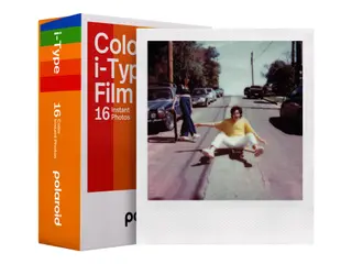 Produktfoto för Polaroid i-Type Color Film - Lysande - vit - 88 x 107 mm 16 ark fotopapper
