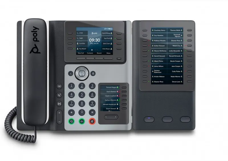 Alternativ bild 0 för Poly Edge E450 - VoIP-telefon med nummerpresentation/samtal väntar - 3-riktad samtalsförmåg - SIP, SDP