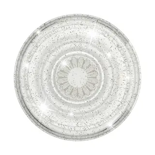 Produktfoto för PopSockets PopGrip - Fingergrepp/vikbart ställ för mobiltelefon - utbytbar - Clear Glitter Silver