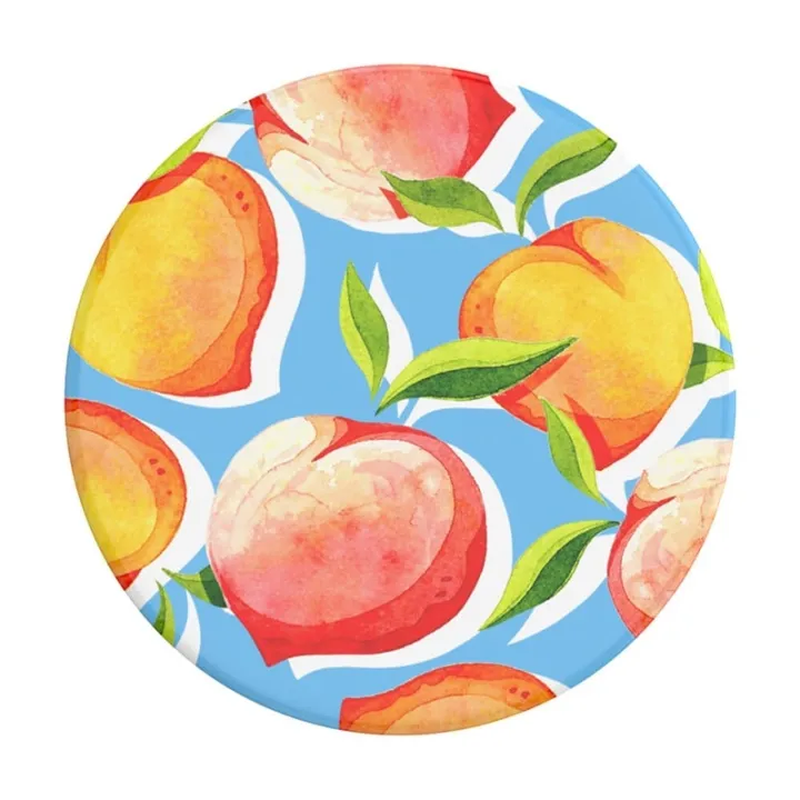 Alternativ bild 0 för PopSockets Swappable PopGrip - Fingergrepp/vikbart ställ för mobiltelefon - Just Peachy Gloss