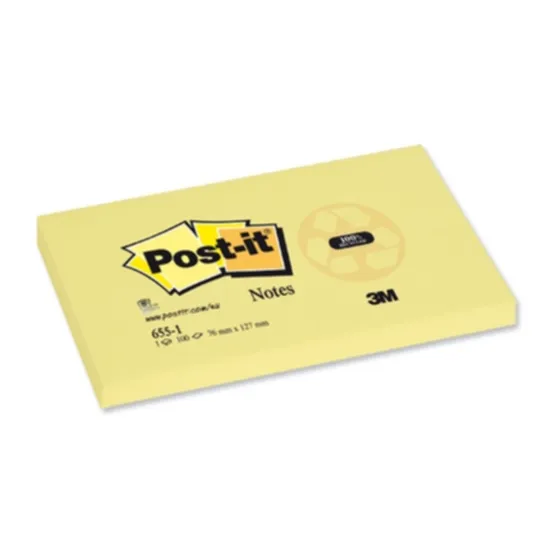 Alternativ bild 0 för Post-it 655, 76x127 mm, 12 st
