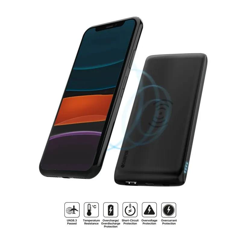 Bild 4 för PowerBank 10000 mAh 12W Wireless Charging