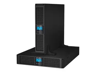 Produktfoto för PowerWalker VI 3000RT LCD - UPS - AC 220/230/240 V - 2.7 kW - 3000 VA - 9 Ah - RS-232, USB - utgångskontakter: 9 - 2U - 19 - svart