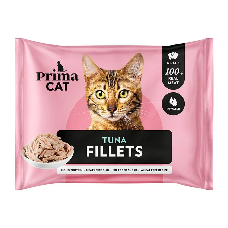 Bild 1 för PrimaCat Fillets Tonfisk i vatten 4 x 50 g