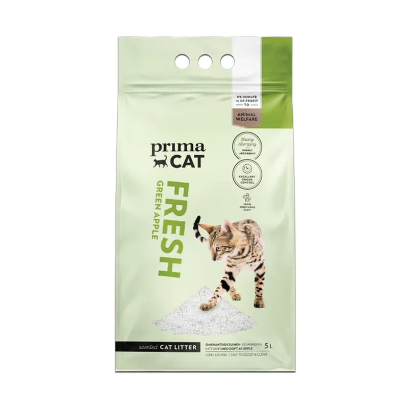 Bild 2 för PrimaCat Fresh Apple kattsand Vit 5 L