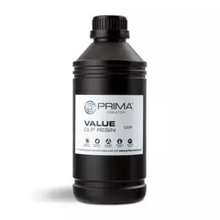 Produktfoto för PrimaCreator Value UV / DLP Resin - 1000 ml - Klar