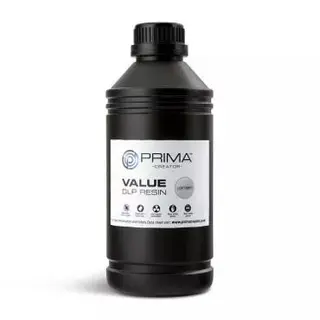 Produktfoto för PrimaCreator Value UV / DLP Resin - 1000 ml - Ljusgrå