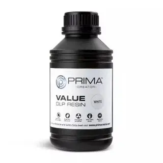 Produktfoto för PrimaCreator Value UV / DLP Resin - 500 ml - Vit