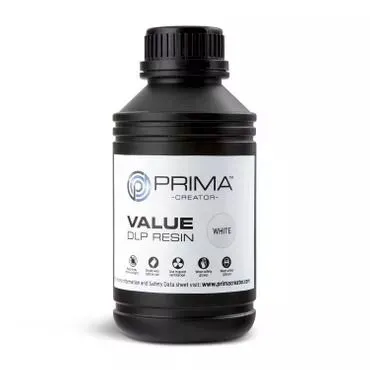 Alternativ bild 0 för PrimaCreator Value UV / DLP Resin - 500 ml - Vit