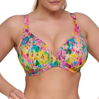 Produktfoto för PrimaDonna Swim Ubud Plunge Bikini Top Flerfärgad G 75 Dam