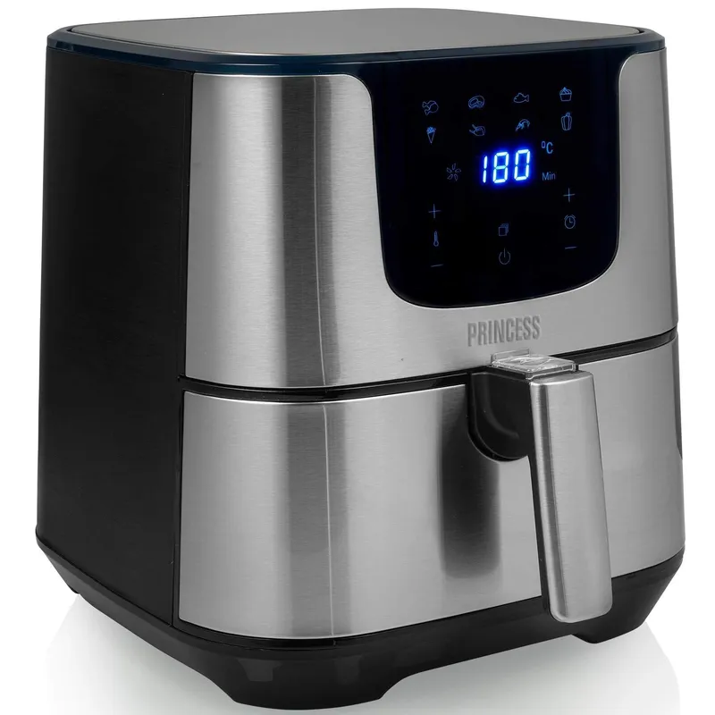 Bild 1 för Princess Deluxe 182060 - Varmluftsfritös - 5.5 liter - 1700 W - rostfritt stål