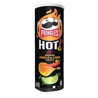 Produktfoto för Pringles Hot Mexican Chili  Lime 160 g