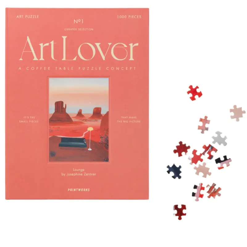 Alternativ bild 0 för Printworks - Art Lover Book pussel lounge 1000