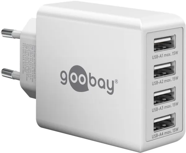 Alternativ bild 0 för Pro 4-way USB charger (30W)