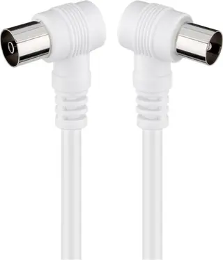 Produktfoto för Pro Angled antenna cable (<70 dB) 2x shielded