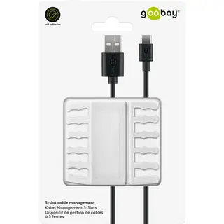 Produktfoto för Pro Cable Management 5 Slots white