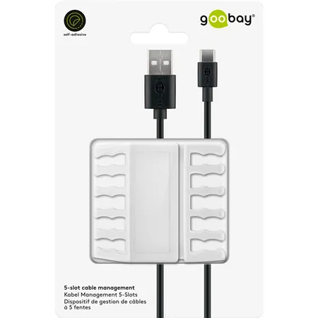 Bild 1 för Pro Cable Management 5 Slots white