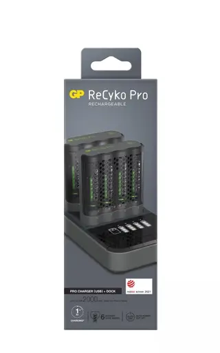 Produktfoto för Pro Charger 2pcs w/charg.st.+ 8xAA Photoflash (PB)