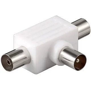 Produktfoto för Pro Coaxial T-Adapter: 2 Coaxial female > Coaxial male