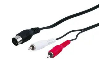 Produktfoto för Pro DIN 5 pins M - 2xRCA M - 1.5m