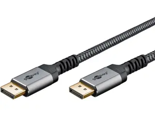 Produktfoto för Pro Displayport 1.4 Sleeved - Displaykabel - 1m - Svart