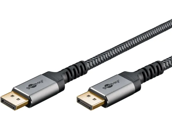 Alternativ bild 0 för Pro Displayport 1.4 Sleeved - Displaykabel - 3m - Svart