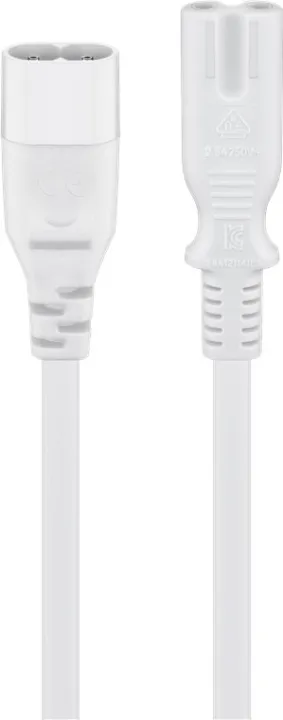 Alternativ bild 0 för Pro Extension cord C7/C8 2 m white