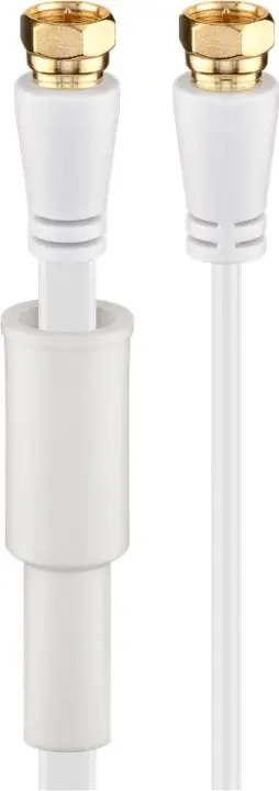 Produktfoto för Pro Flat SAT antenna cable (80 dB) 2x shielded weatherproof 5m