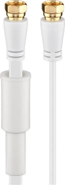 Alternativ bild 0 för Pro Flat SAT antenna cable (80 dB) 2x shielded weatherproof 5m