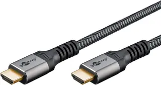 Produktfoto för Pro HDMI 2.1 Sleeved - Displaykabel - 0.5m - Svart