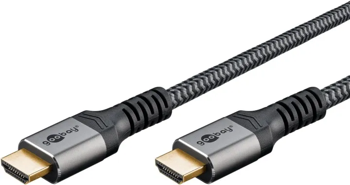 Alternativ bild 0 för Pro HDMI 2.1 Sleeved - Displaykabel - 0.5m - Svart