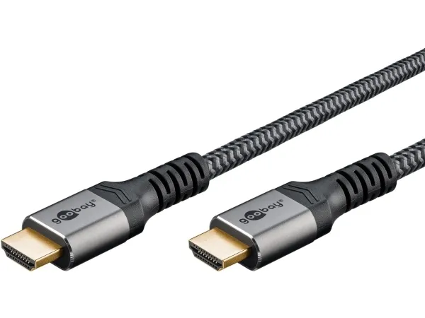 Alternativ bild 0 för Pro HDMI 2.1 Sleeved - Displaykabel - 0.5m - Svart