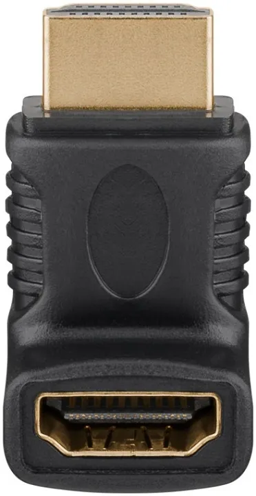 Alternativ bild 0 för Pro HDMI vinklade och böjda adapter 90 °