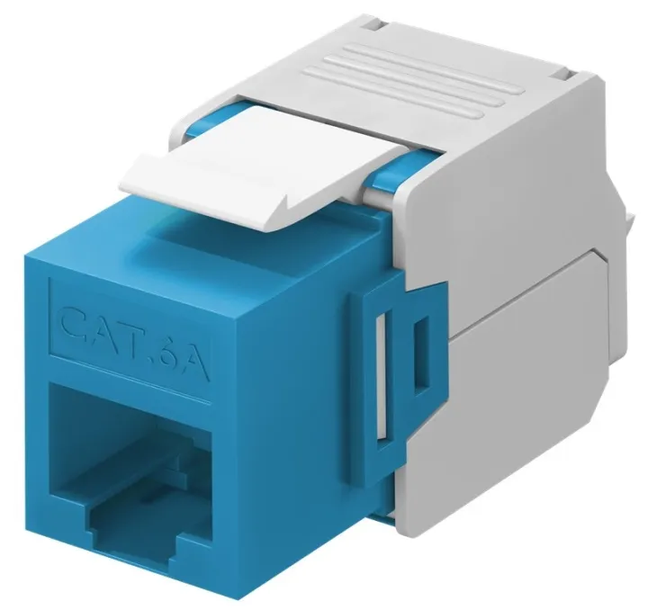 Alternativ bild 0 för Pro Keystone module RJ45 CAT 6A UTP blue