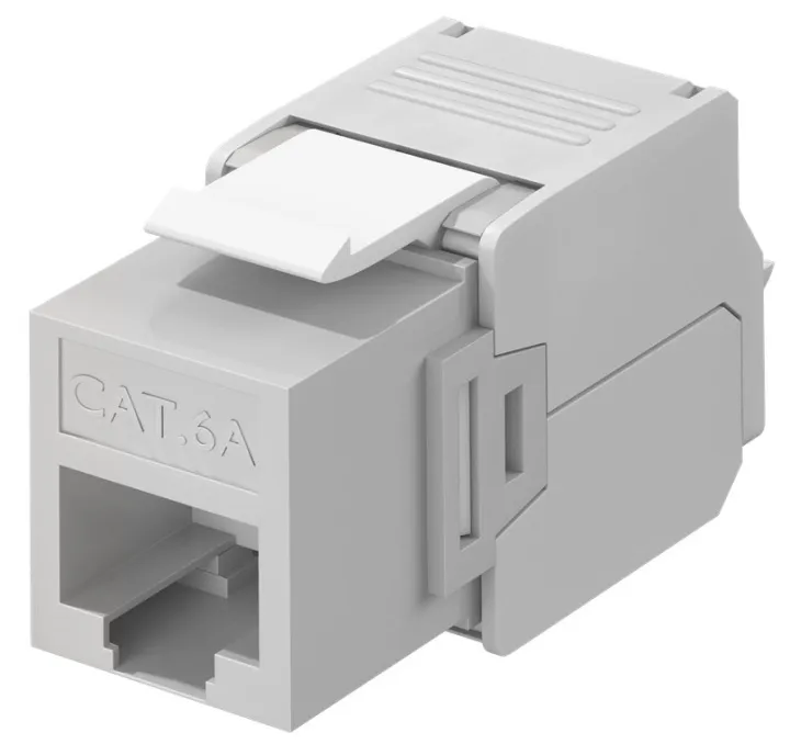Alternativ bild 0 för Pro Keystone module RJ45 CAT 6A UTP light gray