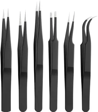 Produktfoto för Pro Ögonbryntrimmer Tweezers set 6 pieces