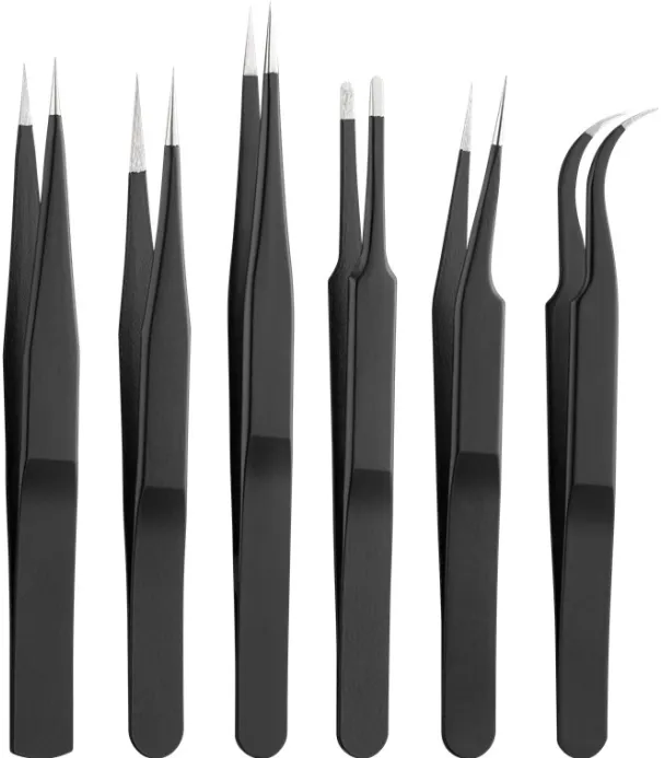 Alternativ bild 0 för Pro Ögonbryntrimmer Tweezers set 6 pieces