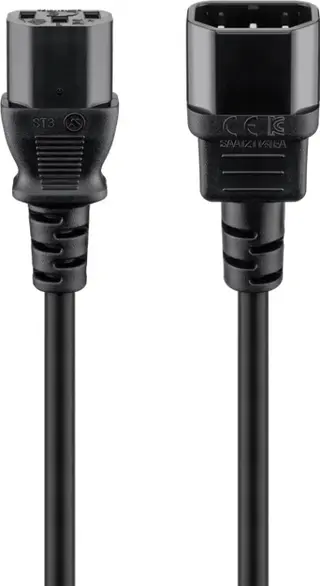 Produktfoto för Pro Power cable C14 - C13 - Black - 5m