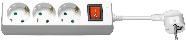 Alternativ bild 0 för Pro Power Socket x3 - Wh - Switch - 1.5m