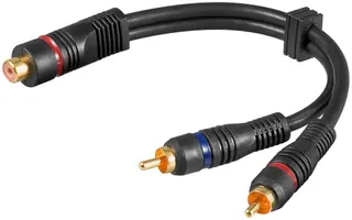 Produktfoto för Pro RCA adapter RCA F - 2xRCA M