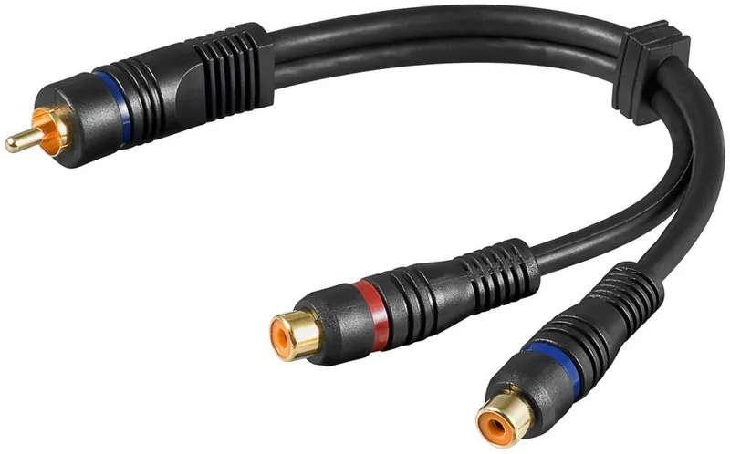 Alternativ bild 0 för Pro RCA adapter RCA M - 2xRCA F
