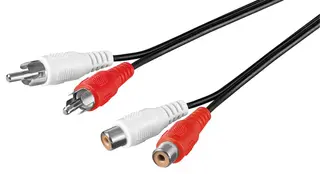 Produktfoto för Pro RCA Stereo Extension Cable - 5m